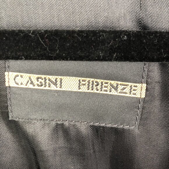 Casini Firenze Leather Coat Womens Medium Black  Italian Buttery Goth Western - Picture 7 of 16
